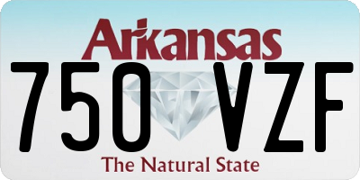 AR license plate 750VZF