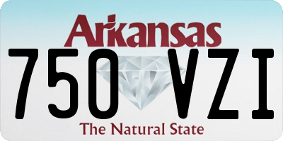 AR license plate 750VZI