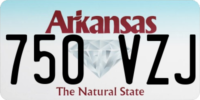 AR license plate 750VZJ