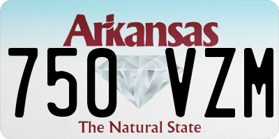 AR license plate 750VZM