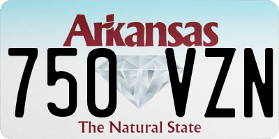 AR license plate 750VZN