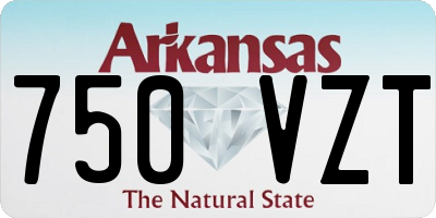 AR license plate 750VZT