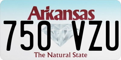 AR license plate 750VZU