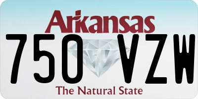 AR license plate 750VZW