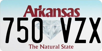 AR license plate 750VZX