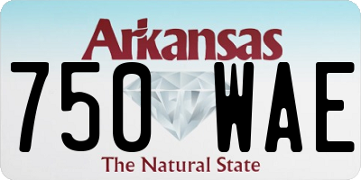 AR license plate 750WAE