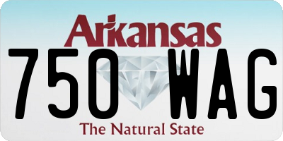 AR license plate 750WAG