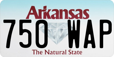 AR license plate 750WAP