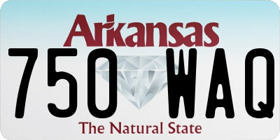 AR license plate 750WAQ