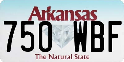 AR license plate 750WBF