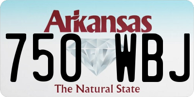 AR license plate 750WBJ