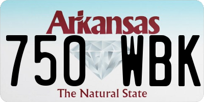 AR license plate 750WBK