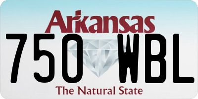 AR license plate 750WBL