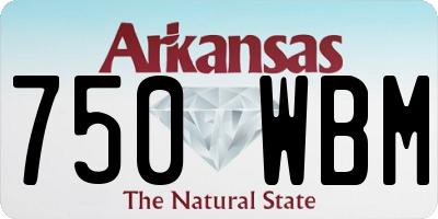 AR license plate 750WBM