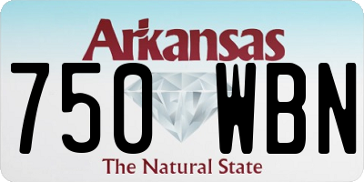 AR license plate 750WBN
