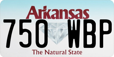 AR license plate 750WBP