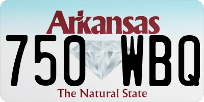 AR license plate 750WBQ