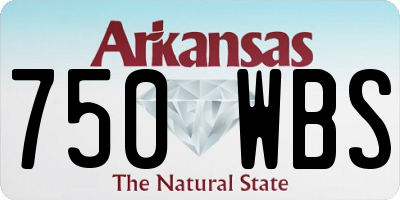AR license plate 750WBS
