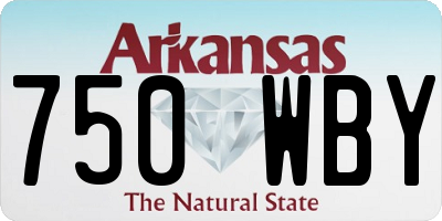 AR license plate 750WBY