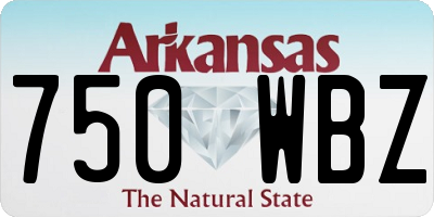 AR license plate 750WBZ