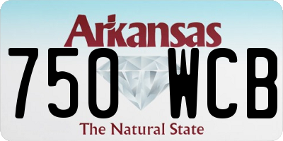 AR license plate 750WCB