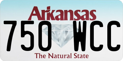 AR license plate 750WCC