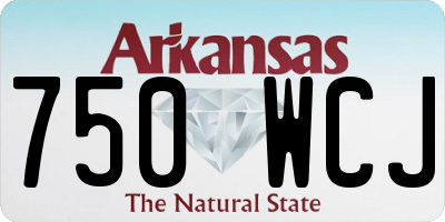 AR license plate 750WCJ
