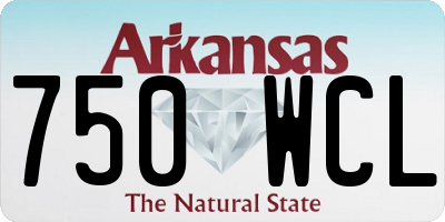 AR license plate 750WCL