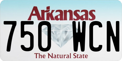 AR license plate 750WCN