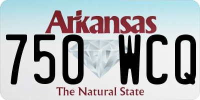 AR license plate 750WCQ