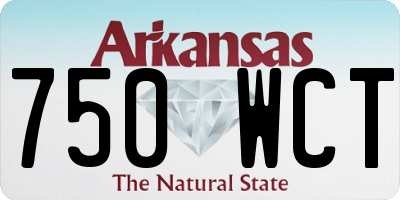 AR license plate 750WCT