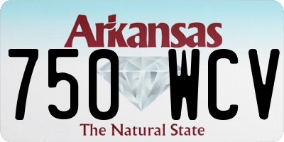AR license plate 750WCV