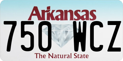 AR license plate 750WCZ