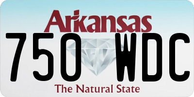 AR license plate 750WDC