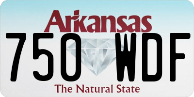 AR license plate 750WDF