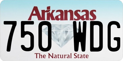 AR license plate 750WDG