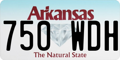 AR license plate 750WDH