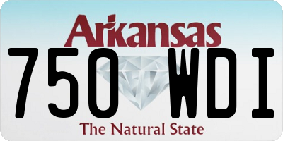 AR license plate 750WDI