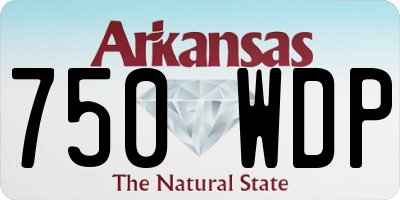 AR license plate 750WDP