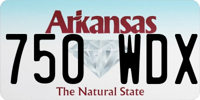 AR license plate 750WDX