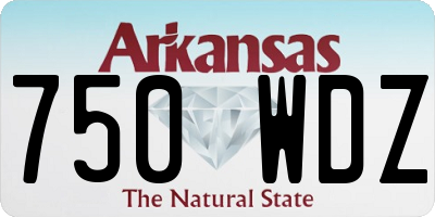 AR license plate 750WDZ