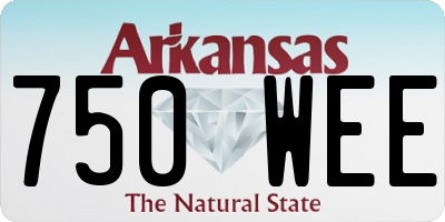 AR license plate 750WEE
