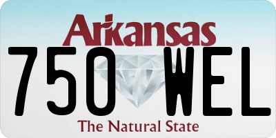 AR license plate 750WEL