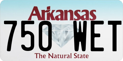 AR license plate 750WET