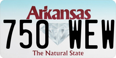 AR license plate 750WEW