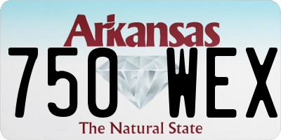 AR license plate 750WEX