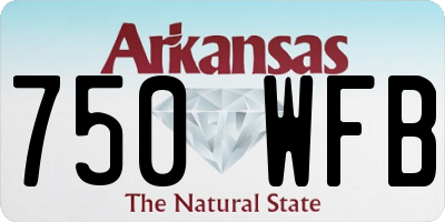 AR license plate 750WFB