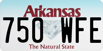 AR license plate 750WFE