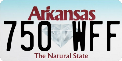 AR license plate 750WFF