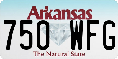AR license plate 750WFG